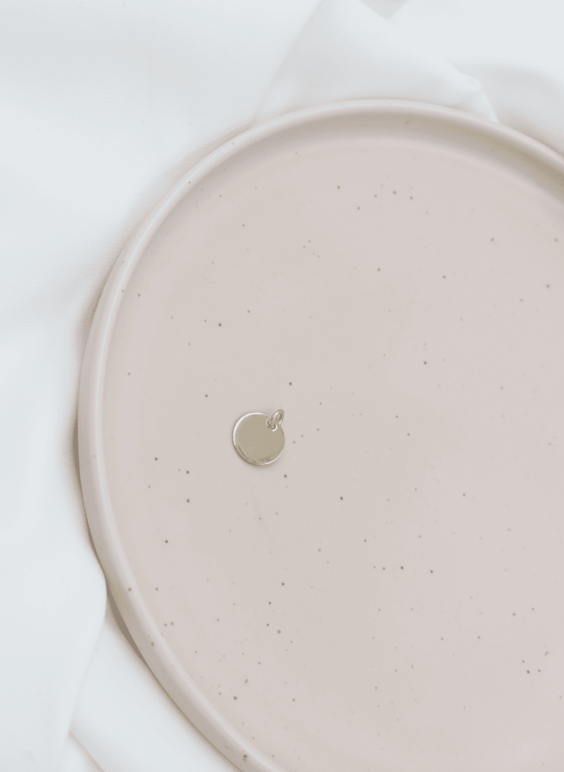 Sterling Silver 'Gold' Plated Disc