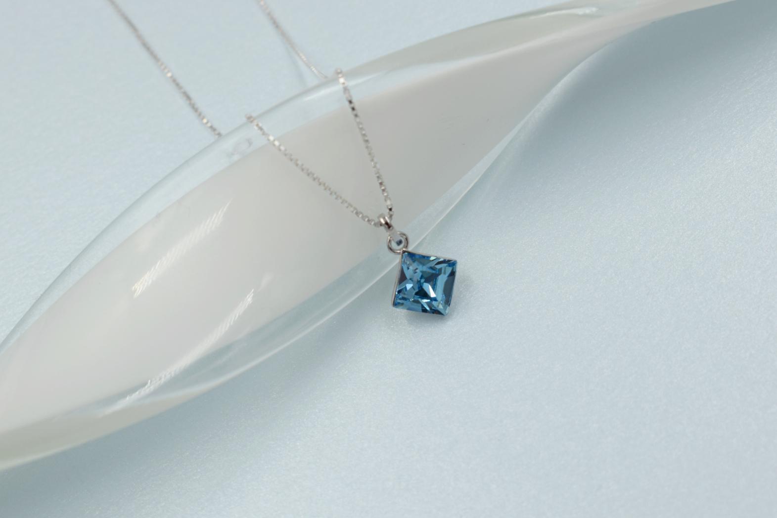 Sterling Silver Aqua S.C Elements Pendant